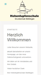 Mobile Screenshot of hohenlupfenschule.de